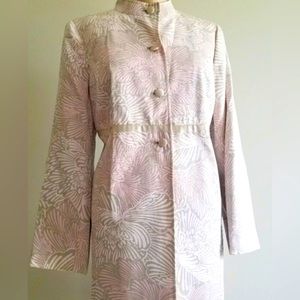 Vintage Sigrid olsen mandarian collar jacket in satin